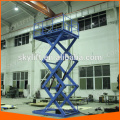 warehouse cargo loading scissor lift